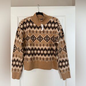 LOFT Geometric Patterned Sweater - NWT